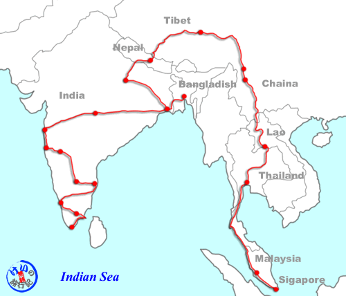 Singapore to India